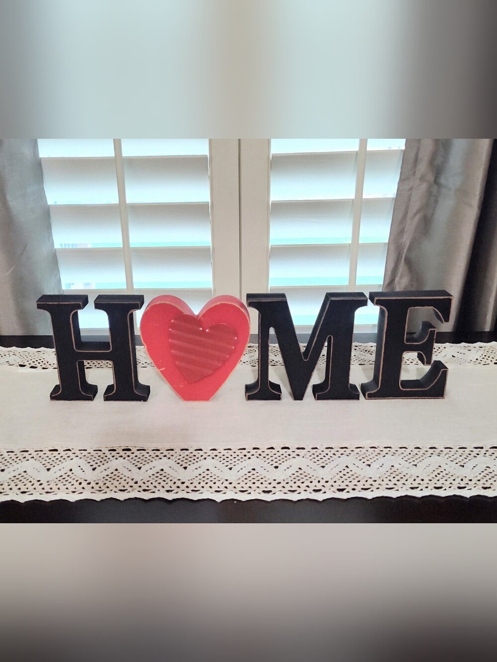 Rustic Black Wood Block Letters w/10 Holiday Accent Blocks - Picture 1 of 10